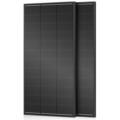 18BB 400 Watt Solar Panel,200W N-Type Solar Panels, 25% High-Efficiency Monocrystalline Module PV, for 12V/24V Battery, Home, Trailer, Camping, Marine, Boat, Farm, RV and Off-Grid - style: 400W-200W 2PC