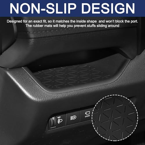 Driver Storage Organizer Tray, Car Console Organizer, Driver's Interior Insert Tray, Car Interior Accessories Dashboard Storage Box Fit for Toyota RAV4 2025 2024 2023 2022 2021 2020 2019