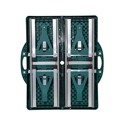 Stansport Picnic Table and Umbrella Combo - Green