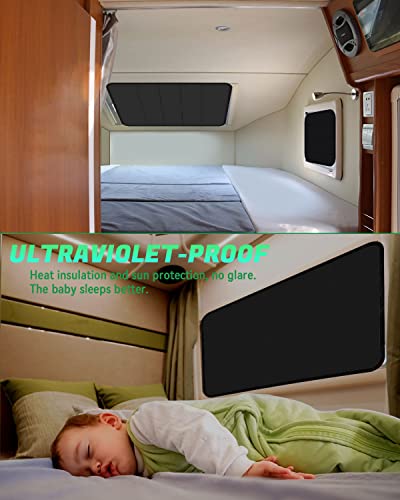 RV Door Shade Cover, Foldable RV Sun Shade Windshield Blackout Shower Curtains Coverage，UV Rays Protection Camper Trailer Door Window Cover (25" X 16") - size: 25" X 16"