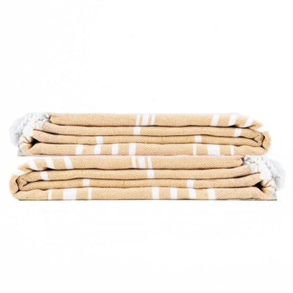 Cotton Turkish Beach Towel with Towels Oversized 36"x72" Pool Absorbent Extra Large Quick Dry Sand Travel Towel (Desert Sand, 2 Pack) - color: Desert Sand, size: 2 Pack
