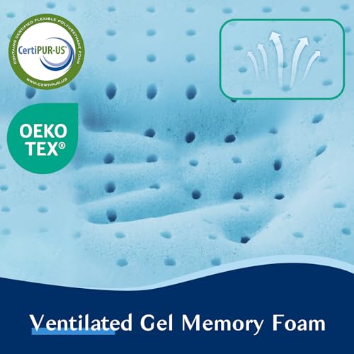 Stomach Sleeping Pillow for Shoulder and Neck Pain Relief, Thin Memory Foam Pillows - Cooling Slim Gel Memory Foam Pillow for Stomach and Back Sleepers ,Low Profile pillows 2.75-inches -King size - size: 2.75"H (King) Ultra Slim