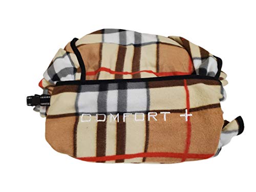 ComfortPlus 3-in-1 Premium Travel Blanket (Plaid)