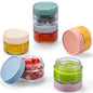 NETANY 2oz Glass Salad Dressing Containers, 6-Pack Small Sauce Containers with Lids and Mini Condiment Cups Containers,To Go Glass Jars for Meal Prep Lunch box - size: 2oz