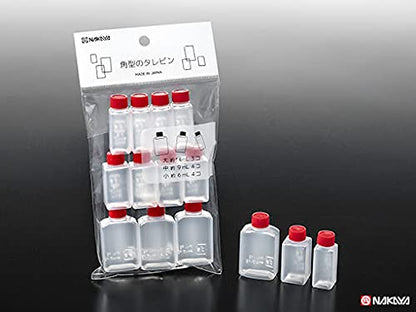 JapanBargain 2054, Japanese Travel Bottles for Dressing Spice Soy Sauce Squeeze Squirt Bottles Mini Sauce Containers Made in Japan, 11pcs