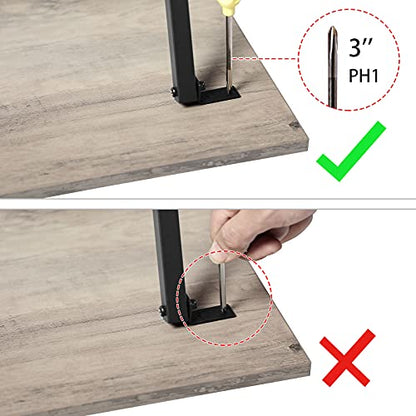 HOOBRO Folding TV Tray Tables, Set of 4 TV Trays with Storage Rack, Industrial Side Table for Eating at Couch, Foldable Snack Table for Small Space, Easy Assembly, Greige and Black BG50BZ01 - color: Greige + Black