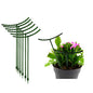 Belit 8 Pack Small Plant Support Plant Stakes, Garden Flowers Green Plant Support Ring, Planter Support Ring for Schlumbergera, Clivia, Vegetables, 5.5" Wide x 9.8" High - size: 5.5" x 9.8"