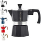 GROSCHE Milano Stovetop Espresso Maker Moka Pot 3 espresso Cup - 5 oz, Black - Cuban Coffee Maker Stove top coffee maker Moka Italian espresso greca coffee maker brewer percolator - color: Black, size: 3 espresso cups