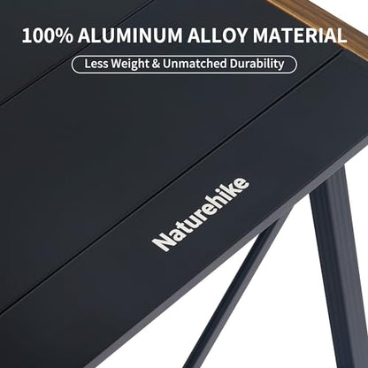 Naturehike Folding IGT Camping Table, Portable IGT Cook System, Ultralight Aluminum Camp Table for Outdoor Picnic Car RV Trip Patio Backyard BBQ - style: Standard