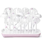 Termichy Baby Bottle Drying Rack, Large Capacity Baby Bottle Rack for Bottles, Dry Rack with Removable Water Tray(Pink) - color: Pink, size: Countertop Style