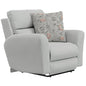 Jackson Furniture Catnapper Gray Recliner Chair with Lay Flat Recline – Seating Featuring Cool Gel Memory Foam, Steel Tech Frame, and Accent Pillows for RV or Home Comfort