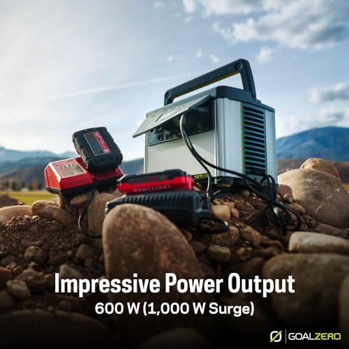 Goal Zero Yeti Portable Power Station, Yeti 700, 677 Watt Hour LiFePO4 Battery, Water Resistant & Dustproof Solar Generator for Outdoors, Camping, Tailgating, & Home, Clean Renewable Off-Grid Power - style: Yeti 700