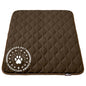 Paw Inspired Washable Padded Crate Mats for Dogs | 41” x 28” Pad, Fits 42-inch Kennels | Leakproof, Waterproof Bottom, Plush Pet Beds (Dark Brown) - color: Dark Brown, size: 42 Inch