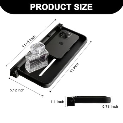 2 Pack RV Fold-Down Shelf - Wall-Mounted Folding RV Shelves - Compact Camper & Trailer Accessory for Interior Organization - Space-Saving,Waterproof & Rust-Proof, Aluminum - size: 2 Pack