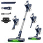 Cordless Vacuum Cleaner for Home: Powerful Suction Stick Vacuum, Anti-Tangle Brush, Portable 6-in-1 Rechargeable Vacuum,Ideal for Low-Pile Carpet & Hard Floors