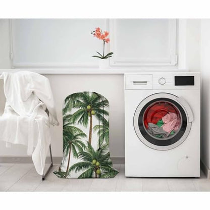 Swono Palm Trees XL Laundry Bags, Drawstring Closure Dirty Clothes Bag Organizer, Heavy Duty Large Laundry Bag, Tropical Leaves Hawaii Summer Oxford Cloth, Machine Washable 28"x40", Exotic Aloha - color: Palm Trees