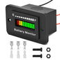 Battery Monitor 12V 24V 36V 48V 60V 72V Golf Cart Battery Meter LED Display Fuel Gauge Indicator Waterproof Tester for Club Car Stacking Machine Motorcycle