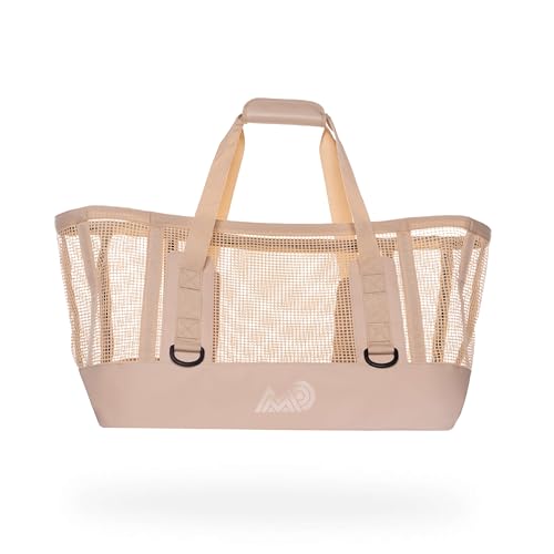 MISSION Boat Gear CASSI Heavy-Duty Outdoor Tote and Waterproof Marine-Grade Mesh Boat Bags - color: Sandstone, size: 70 Liter