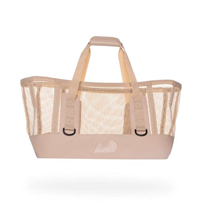 MISSION Boat Gear CASSI Heavy-Duty Outdoor Tote and Waterproof Marine-Grade Mesh Boat Bags - color: Sandstone, size: 70 Liter