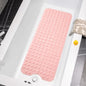 Tree Bud Bathtub Mats for Shower Tub Non-Slip Bath Mat 39 x 16 Inch Extra Long Shower Mat, Bath Tub Mat for Bathroom with Machine Washable, BPA Free for Kids (Opaque Pink) - color: Opaque Pink