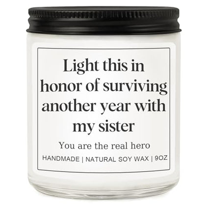 Brother in Law Gifts from Sister, Funny Birthday Fathers Day Christmas Gift for Brother-in-Law, Practical Present Ideas for Men & Him - Lavender Scented Candle - style: Brother in Law