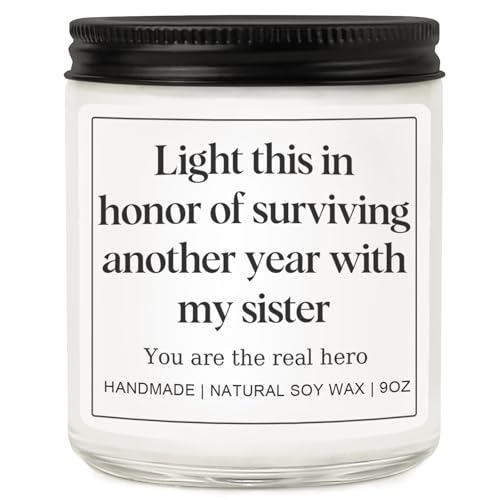 Brother in Law Gifts from Sister, Funny Birthday Fathers Day Christmas Gift for Brother-in-Law, Practical Present Ideas for Men & Him - Lavender Scented Candle - style: Brother in Law