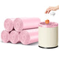 5 Rolls Small Trash Garbage Bags, 2.6 Gallon Strengthen Trash Bags, Durable Plastic Bags for Kitchen Office Home Bedroom Garden Waste Bin, Fit 10 Liter Trash-Can-Liners, 100 Count (Pink) - color: Pink