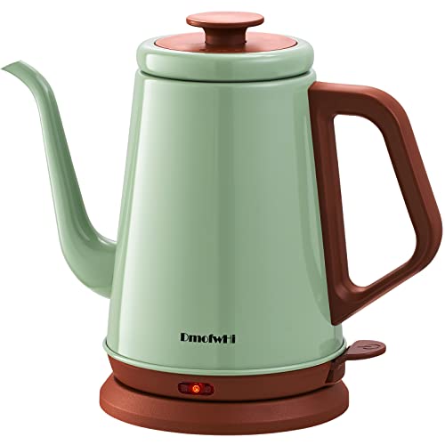 DmofwHi Gooseneck Electric Kettle(1.0L), 100% Stainless Steel BPA Free Classic Pour Over Coffee Kettle | Tea Kettle - Green - color: Green