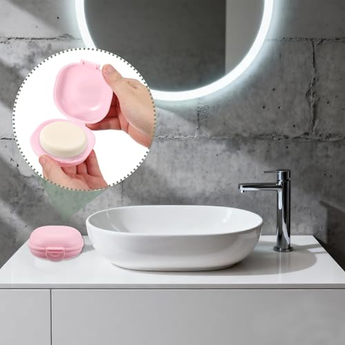 uxcell 2 Pcs Travel Soap Case, Portable Travel Soap Box Waterproof Holder Case, Airtight Dish Container with Lid for Shower Bathroom Outdoor Home Gym Hiking (Round, Black) - color: Black