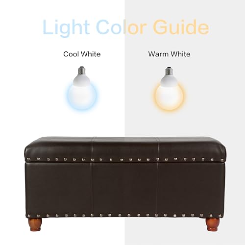 HomePop 40" Faux Leather Storage Cocktail Bench - Espresso - color: Espresso Brown
