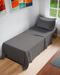 Cot Sheet Set 30” x 75” – 4 Piece Cot Size Narrow Twin Mattress Sheets – Ideal for Camper Bunk, RVs, Bunks, Day Care & Camping - Fits 6” to 10” Mattress, Ultra-Soft, Breathable & Cooling - Dark Grey - color: 07 - Dark Grey, size: Cot Sheets (30x75)