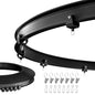 Flexible Ceiling Curtain Track Ceiling Mount, Curved Curtain Rod, Sliding Curtains Track, Room Divider, Shower Curtain Rod, Wall Divider, 16.4 FT/ 5 M, Black - color: Black, size: 5 M/ 16.4 FT