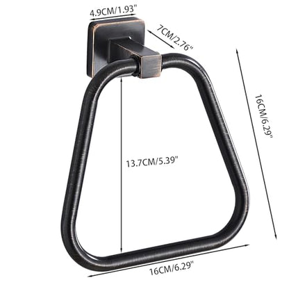 Oil Rubbed Bronze Towel Ring for Bathroom, Kitchen Bath Towel Holder Hangers Wall Mount Heavy Duty Stainless Steel - color: Oil Rubbed Bronze, size: 1 Pack