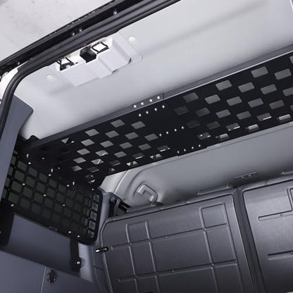 Top Roof Rack Cargo Hard Top Molle Panel Compatible with Ineos Grenadier 2020-2026，Aluminum Alloy Overhead Molle Panel Luggage Storage Carrier Metal Shelf Accessories