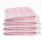 Cotton Turkish Beach Towel with Towels Oversized 36"x72" Pool Absorbent Extra Large Quick Dry Sand Travel Towel (Peony Plush, 4 Pack) - color: Peony Plush, size: 4 Pack