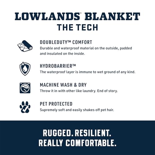 YETI Lowlands Blanket, Multi-Use Blanket with Travel Bag - color: Cape Taupe