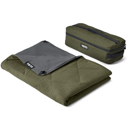 YETI Lowlands Blanket, Multi-Use Blanket with Travel Bag - color: Olive Green