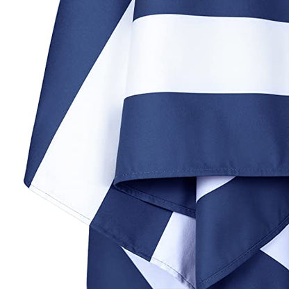 Dock & Bay Beach Towel - Quick Dry, Sand Free - Compact, Lightweight - 100% Recycled - Includes Bag - Cabana - Whitsunday Blue - Large (160x90cm, 63x35) - color: Cabana - Whitsunday Blue, size: Large (160x90cm, 63x35")