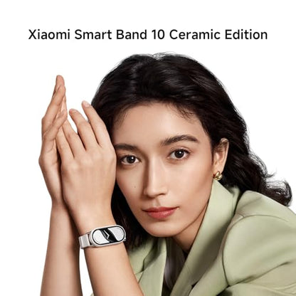 XIAOMI Mi Smart Band 10 (2025) Global Version - 1.72" AMOLED Display | 21 Days Battery Life | Touchscreen, Multi-Sport Tracker, Activity Tracker, Heart Rate Monitor | BT5.4 - (Glacier Silver) - color: Glacier Silver