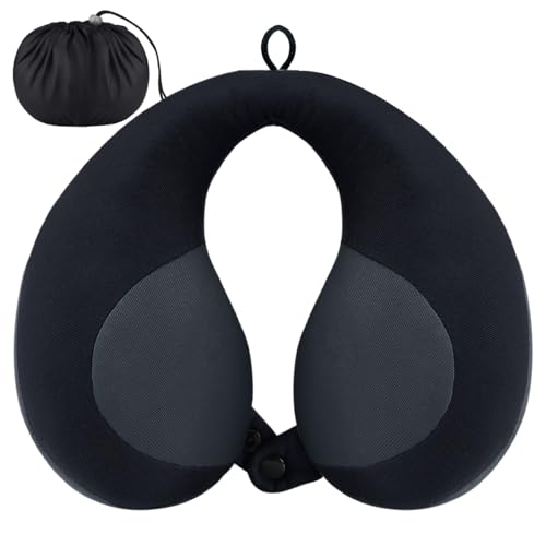 INFANZIA Kids Chin Supporting Travel Neck Pillow, Helps Support Head and Neck, Comfortably Designed for Head, Neck, and Chin Support - Ideal for Toddlers and Children,Black - color: Black