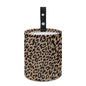 Renewold Car Trash Can, Leopard Print Animal Fur Texture Car Trash Bag, Automotive Garbage Cans with Button Straps, Foldable Trash Bin, Organizer Bag for Storage Tissure Toys Snacks Drinks - color: Leopard Print Animal Fur Texture