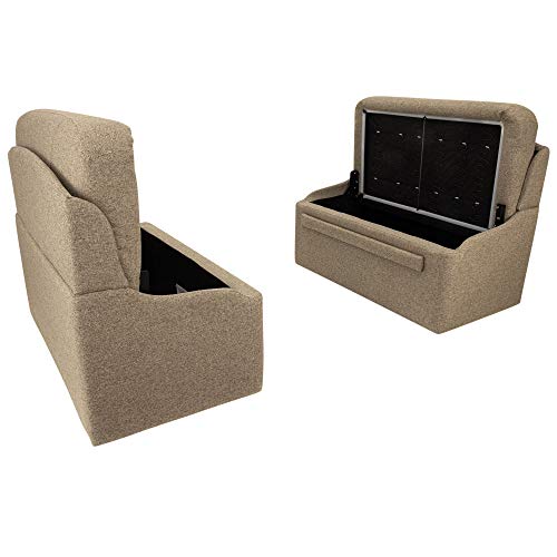 RecPro Charles 36" RV Dinette Booth | Luna Imperial | 2 Legs - color: Luna Imperial, size: 2 Legs