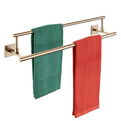 KOKOSIRI Towel Bars 20-Inch Bathroom Towel Holder Champagne Bronze Bath Towel Rails Kitchen Racks for Cabinet Stainless Steel B5009CPG-L20 - color: Champagne Bronze, size: 20-Inch
