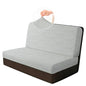 RV Dinette Cushion Covers, 2PCS Leaf RV Couch Cover, Camper Cushion Covers, Camper-rv Sofa Cover for Couch, Bench Seat & Dinette Booth Cushions(Light Grey,[39.4" to 49.2"]×[19.7" to 25.6"]) - color: Leaf/Light Grey/2pcs