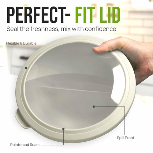 Zulay Kitchen 12 Piece Plastic Mixing Bowls with Leak-Proof Lids Set - Microwave and Freezer Safe Kitchen Mixing Bowls for Preparing, Serving and Storing - Large Nesting Bowls (Midnight Ombre) - color: Midnight Ombre