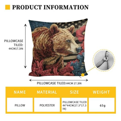 Bear Hibiscus Pattern 3 Pcs RV Dinette Cushion Covers Anti-Slip Camper Cushion Slipcover Stretch 2 Seat Sofa Chair Covers 1 Backrest Cover 1 Bench Cover and 1 Pillowcase - color: Bear Hibiscus