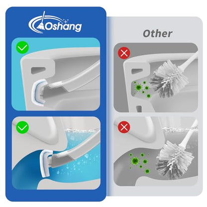 oshang 28 Count Toilet Brush Refills, Toilet Refill Pads, Disposable Toilet Brush Heads for Bathroom Cleaning - size: 28 Refills