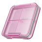 Small Pill Box, Travel Pill Organizer, Small Pill Case, Pill Container for Purse 4 Compartments, Daily Compact Travel Medicine Holder for Vitamins Medication (Pink) - color: Pink