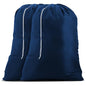 Handy Laundry Nylon XL - Large Capacity with Locking Drawstring, Machine Washable, Fits Laundry Baskets or Hampers, Holds 3 Loads of Clothes - Navy Blue (Pack of 2) - color: Navy Blue