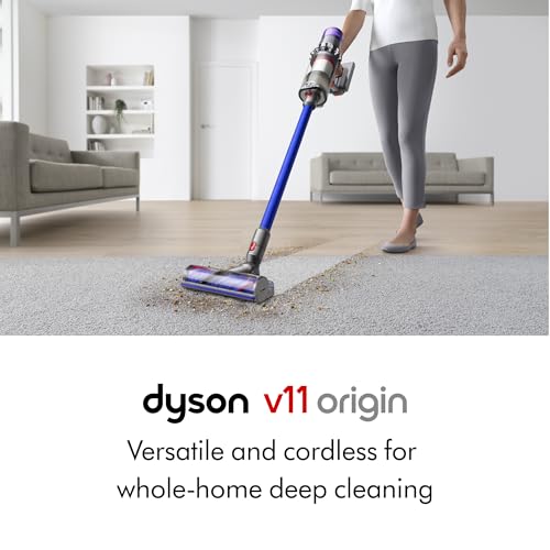 Dyson V11 Origin Cordless Vacuum, 185AW, 3 Power Modes, Up to 60 Minutes,² Deep Cleans Hard Floors and Carpets, Detangles pet Hair, Converts to Handheld - style: V11 Origin